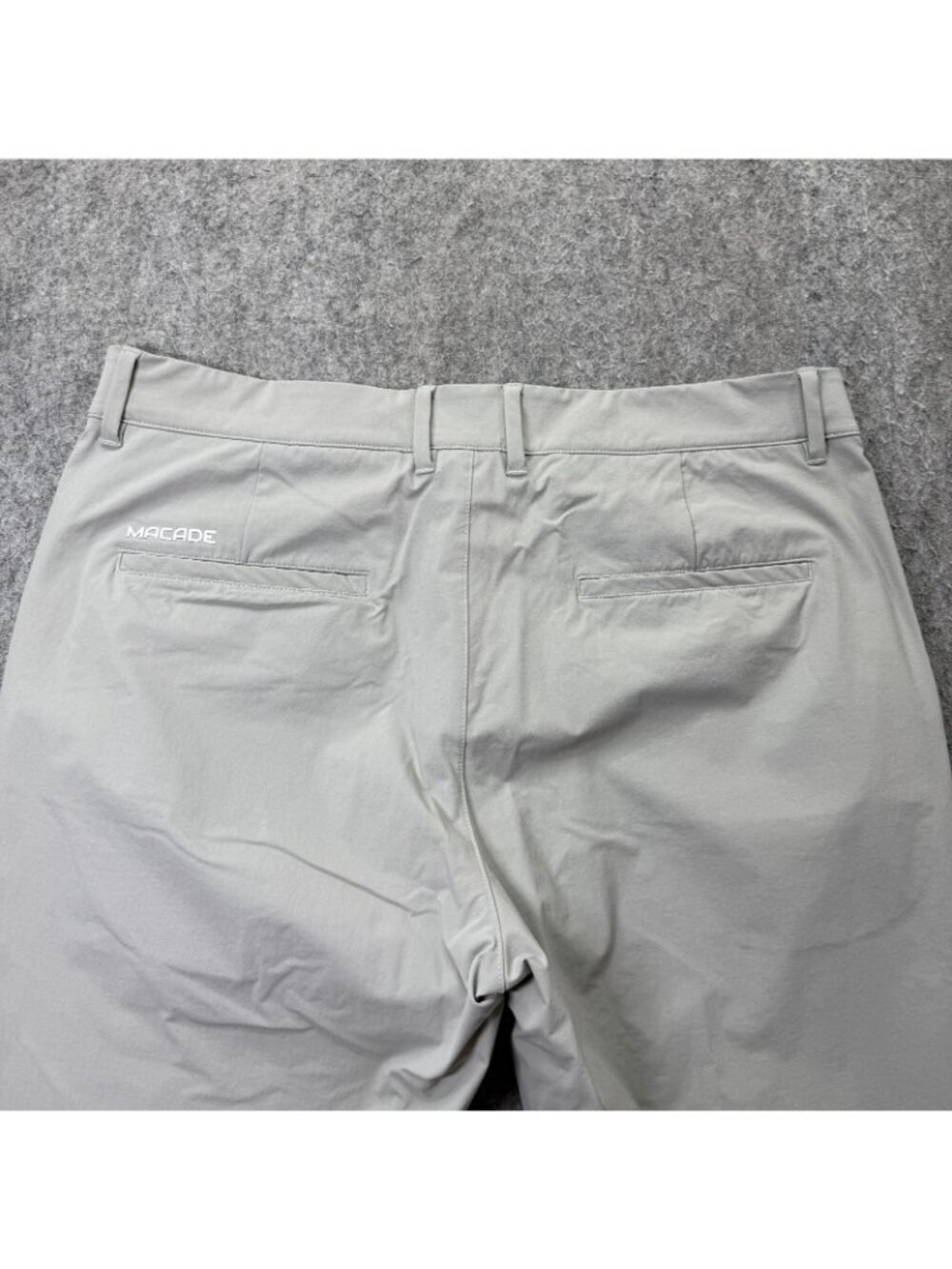 Macade Golf Pants Men 36 x 30 Gray Performance Tapered Ankle Zip Stretch Slim - Picture 7 of 16